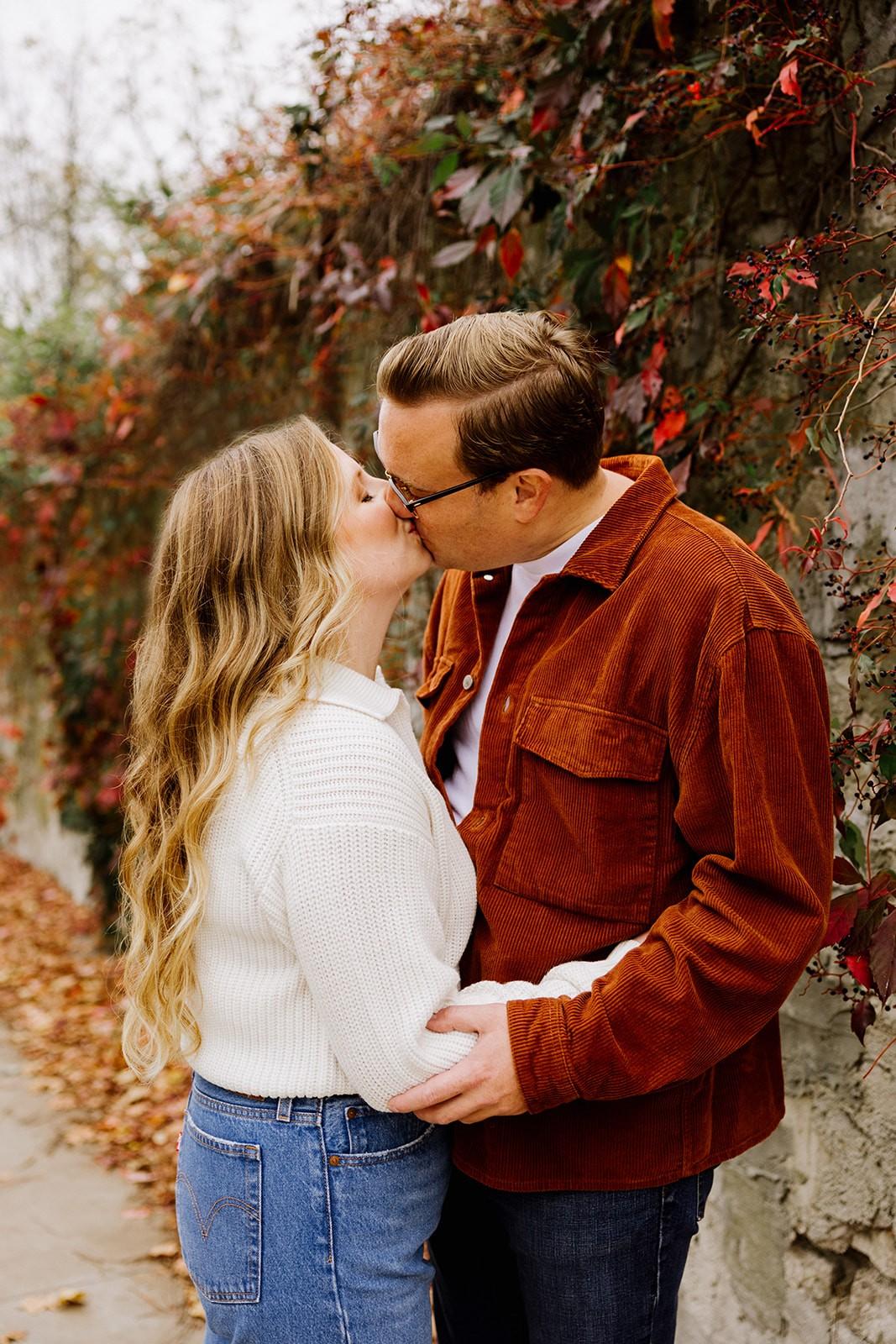 Elora Fall Engagement Session Inspo with Hannah & Jason